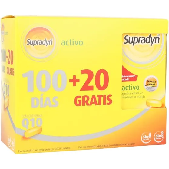 Supradyn Activo Q10 Pack 100 días + 20 Gratis