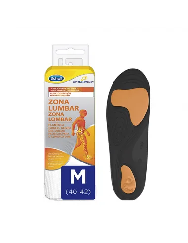 SCHOLL PLANTILLAS ZONA LUMBAR TALLA M 1 PAR