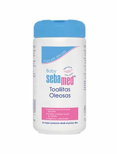 SEBAMED BABY TOALLITAS OLEOSAS 70 UNIDADES.