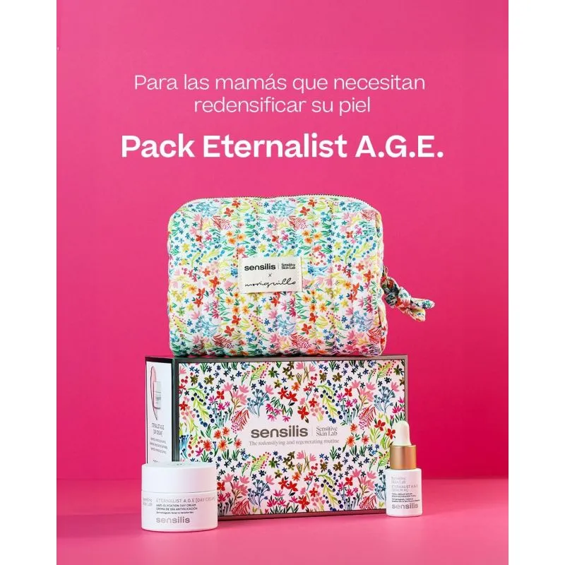 Sensilis Pack Eternalist AGE Crema de Día 50ml + Eternalist AGE Sérum 15ml + Neceser