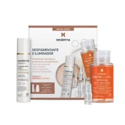 Sesderma Pack Despigmentante Azelac Ru Fluido Luminoso + Sensyses Lightening 200ml + 4 Ampollas azelac Ru