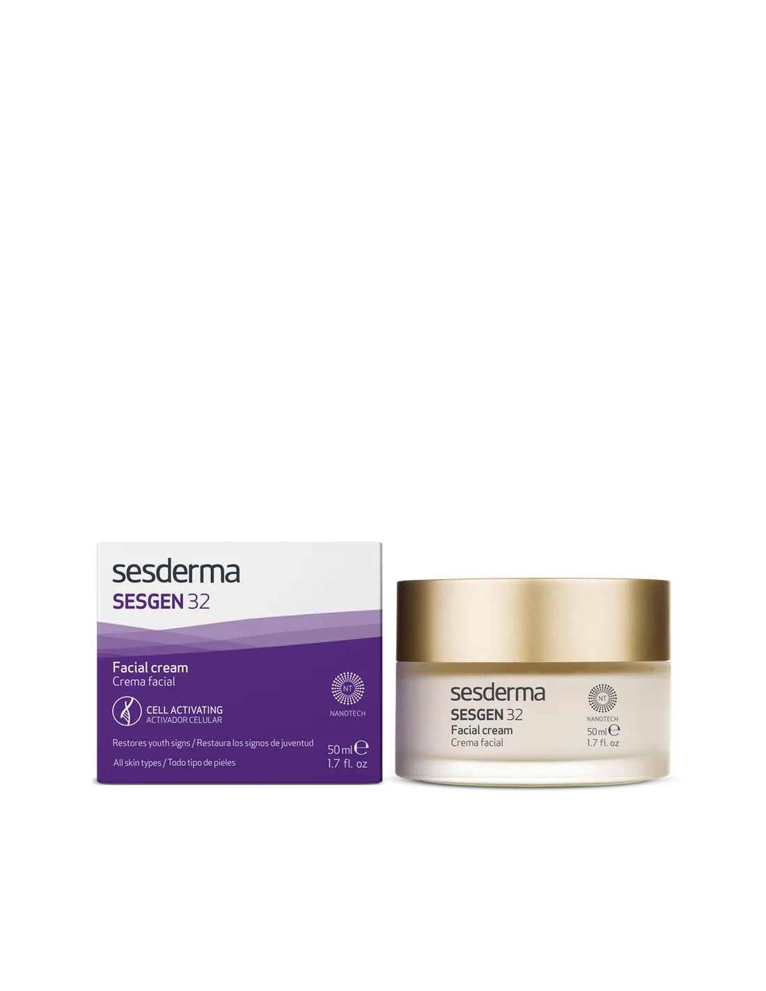 Sesderma Sesgen 32, crema hidratante antienvejecimiento de 50 ml