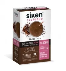 Siken Sustitutivo Colageno Batido Cacao Plus 6 Sobres