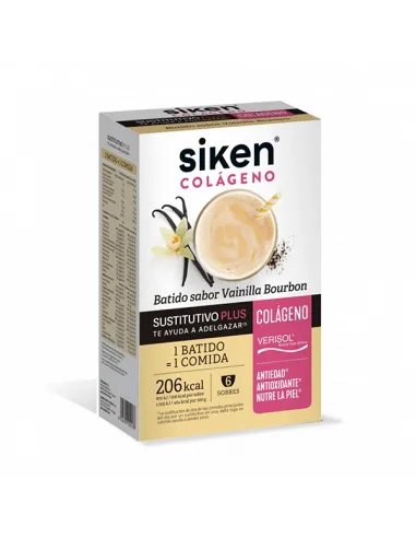 SIKEN SUSTITUTIVO COLÁGENO VAINILLA 6 SOBRES