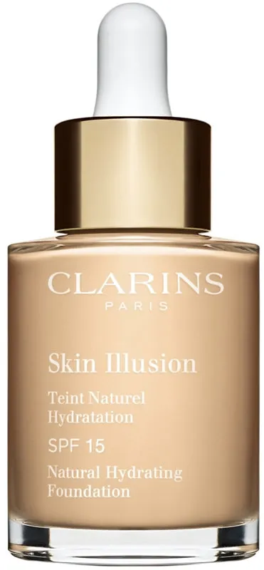 Clarins Skin Illusion Natural Illuminating Hydrating Foundation SPF 15 Color 101W Linen 30ml