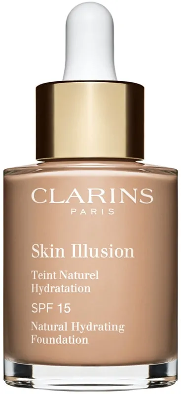 Clarins Skin Illusion Natural Illuminating Hydrating Foundation SPF 15 Color 109C Wheat 30ml