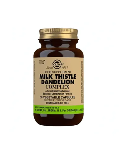 SOLGAR CARDO MARIANO DIENTE DE LEÓN 50 CÁPSULAS