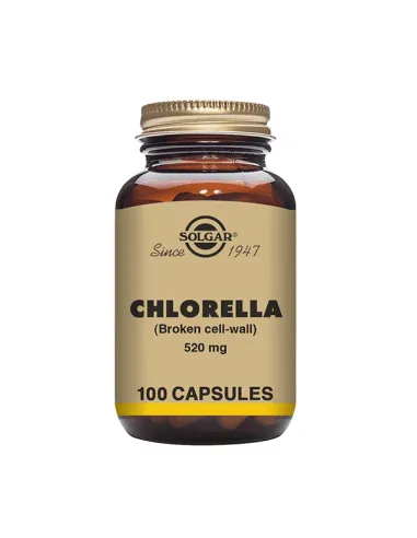 SOLGAR CHLORELLA 100 CAPSULAS VEGETALES
