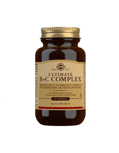 SOLGAR ULTIMATE B + C COMPLEX 30 COMPRIMIDOS