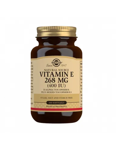 SOLGAR VITAMINA E 268 MG (400 UI) 100 CÁPSULAS