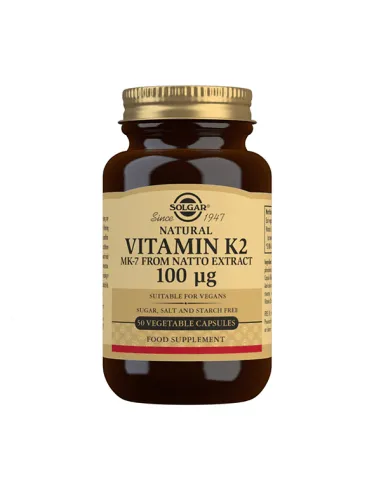 SOLGAR VITAMINA K2 100MCG (MENAQUINONA-7) 50CAP