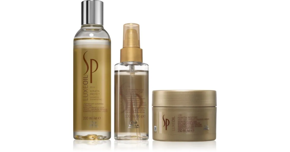 Wella Professionals SP Luxe Oil Set Value Pack for Perfect Hair 3 Pieces