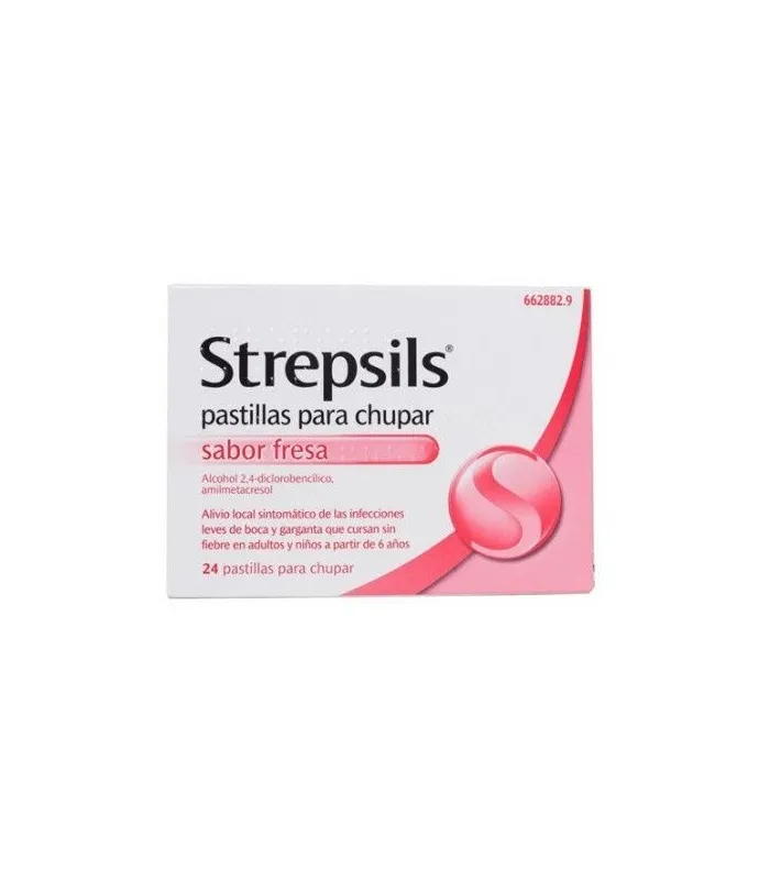 Strepsils 24 Pastillas Para Chupar Fresa
