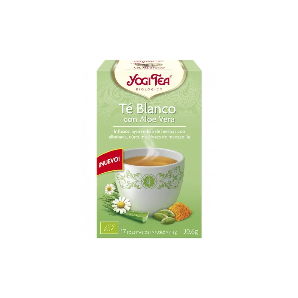 Yogi Tea Té blanco con aloe vera. Dietisa