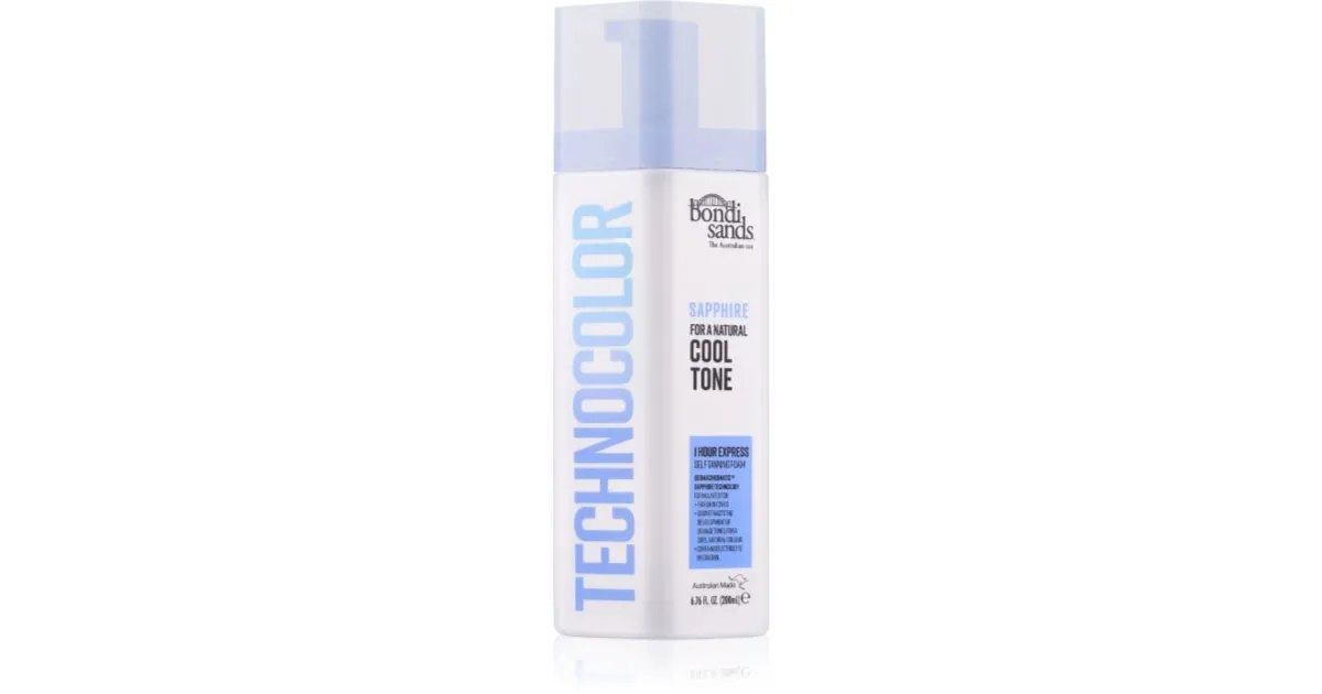 Bondi Sands Technocolor Sapphire Self-Tanning Mousse Cool Natural 200ml