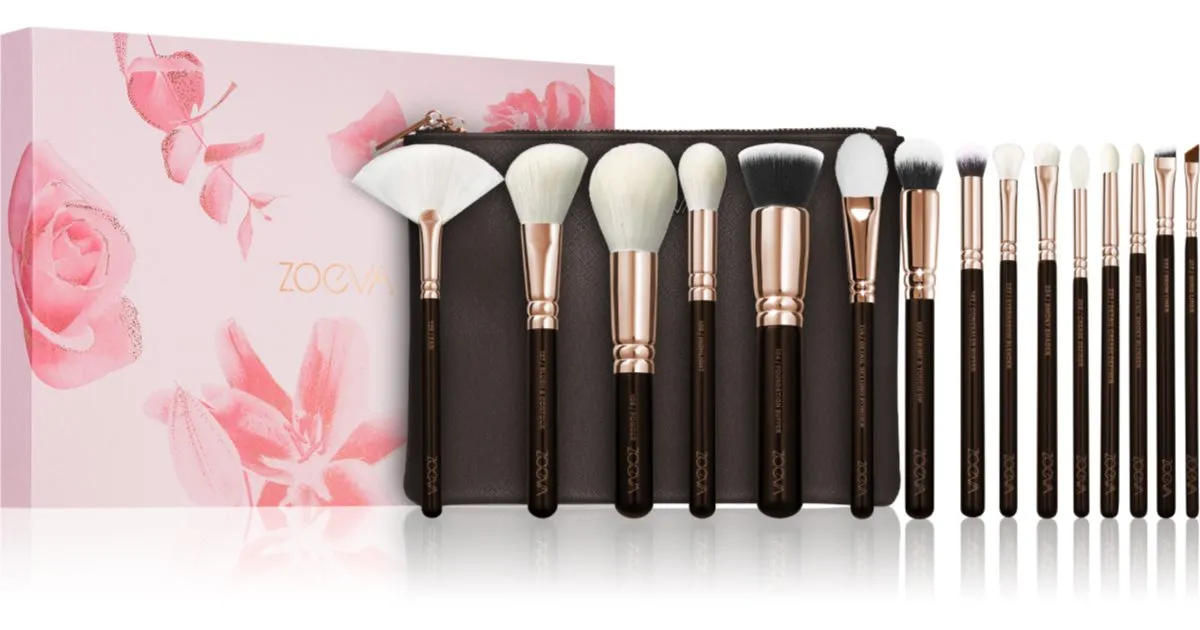 ZOEVA The Artists Rose Golden Edition Travel Brush Set with Case