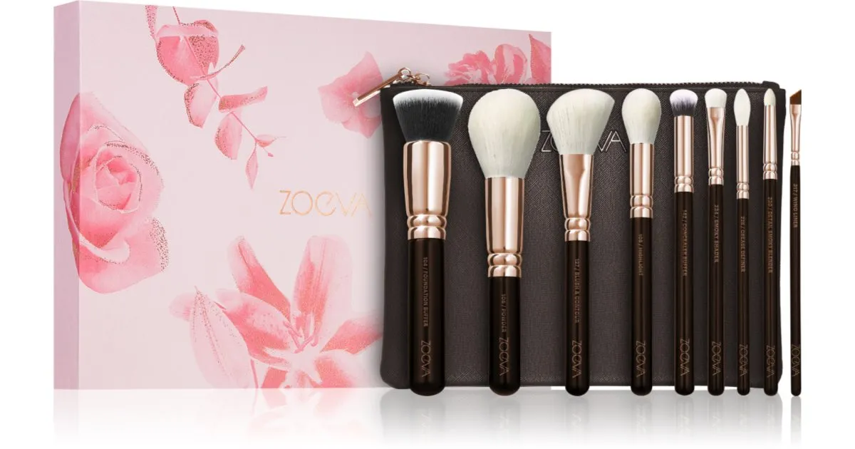 ZOEVA The Complete Rose Golden Edition Brush Set with Case