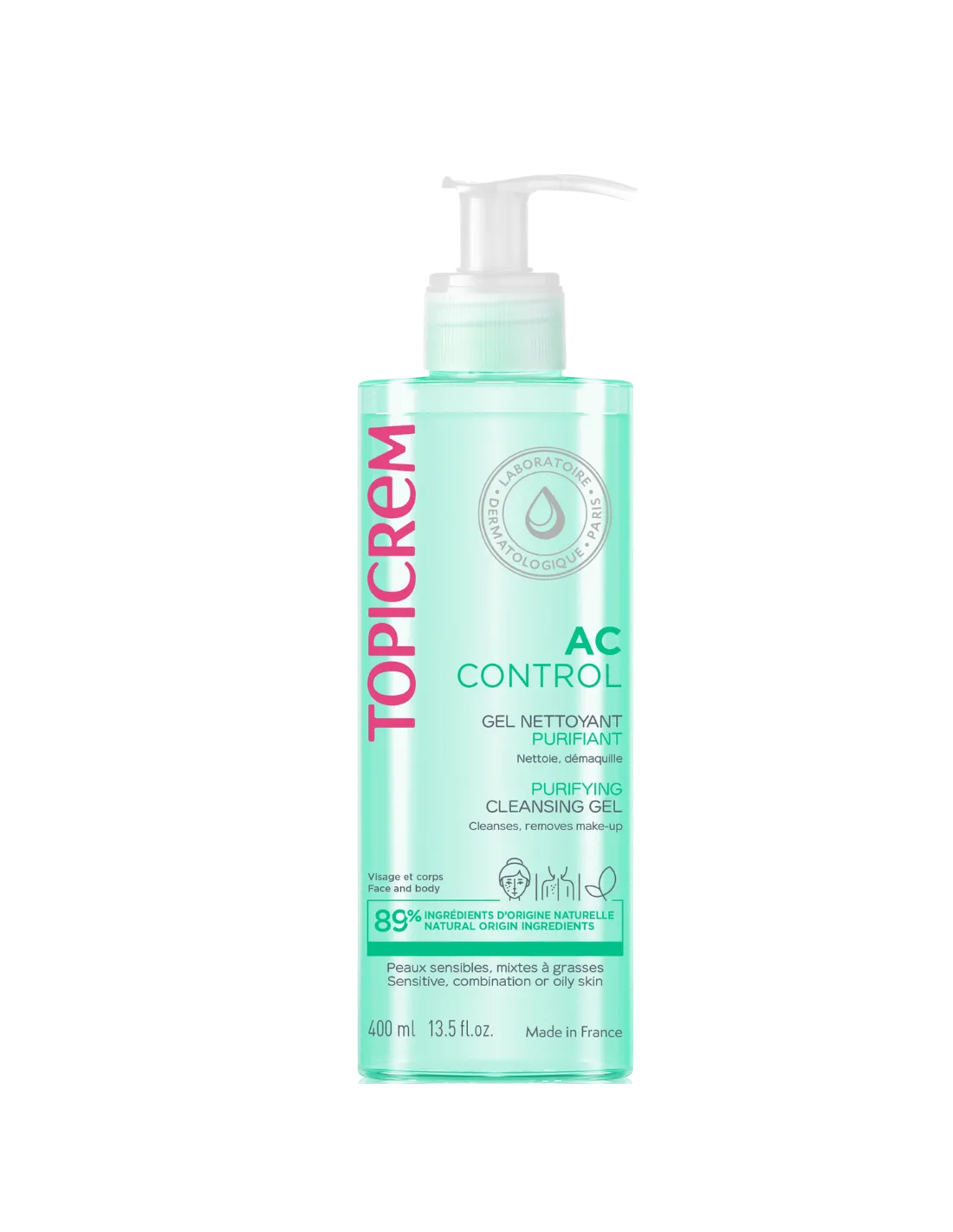 TOPICREM AC CONTROL Gel Limpiador Purificante 400 ml