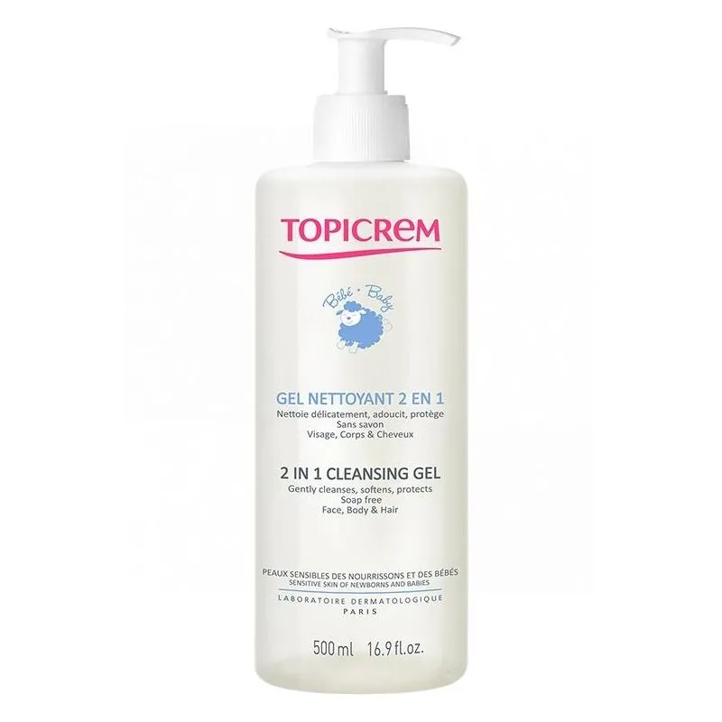 Topicrem Baby Gel Limpiador 2 en 1 500ml