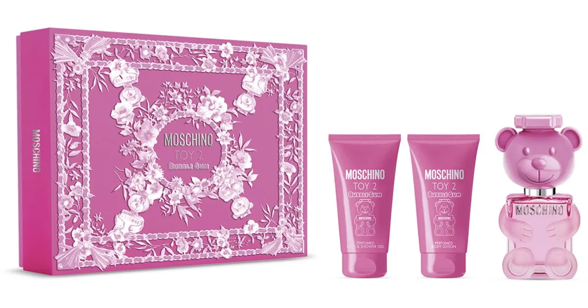 Moschino Toy 2 Bubble Gum Women's Gift Set Eau de Toilette 50ml + Scented Shower Gel 50ml + Scented Body Milk 50ml