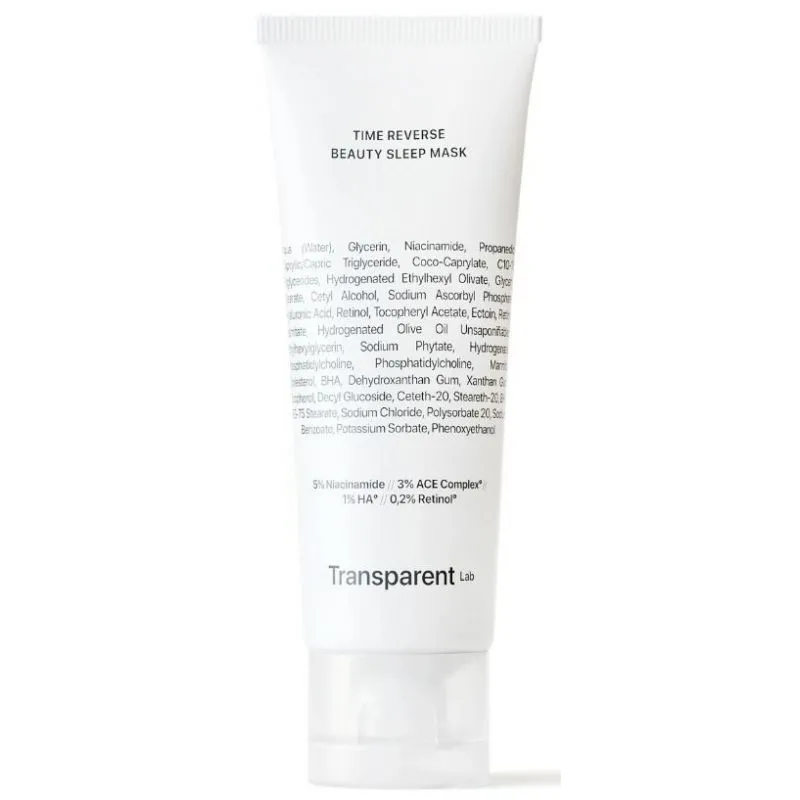 Transparent Lab Time Reverse Beauty Sleep Mask