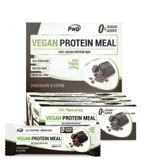 Vegan Protein Meal Barritas Chocolate Café 12 Unidades Pwd Nutrition