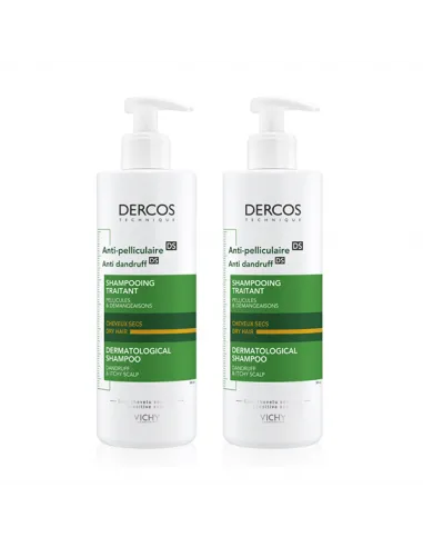 VICHY DERCOS CHAMPU ANTI CASPA SECA 390 ML DUPLO
