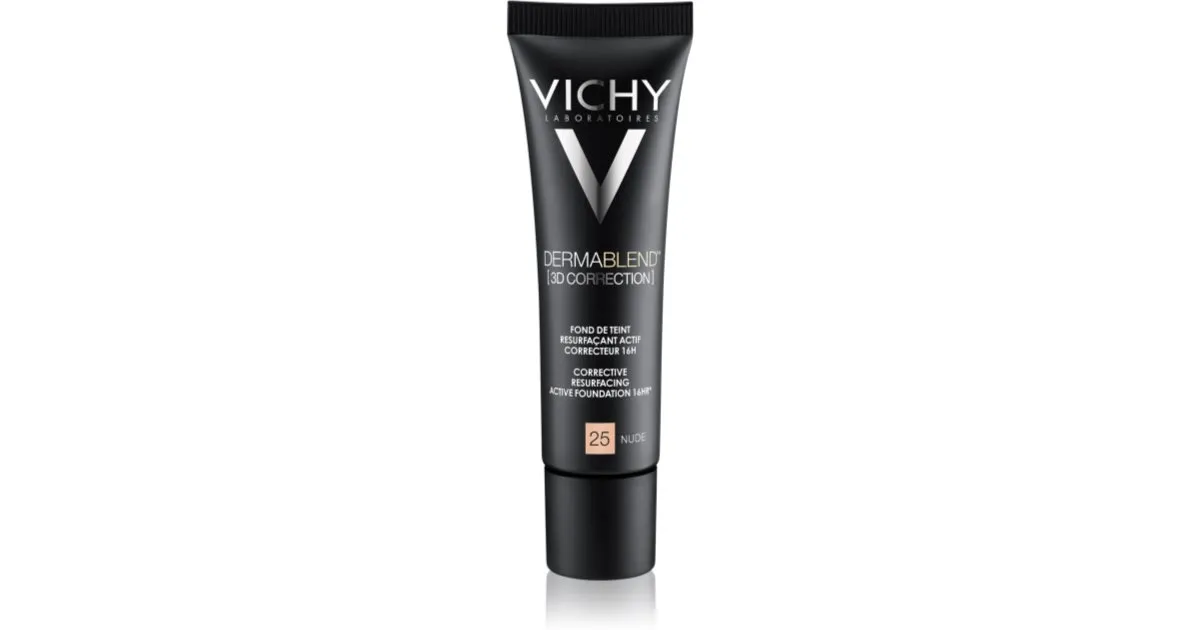 Vichy Dermablend 3D Correction Smoothing Foundation Concealer SPF 25 Color 25 Nude 30 ml