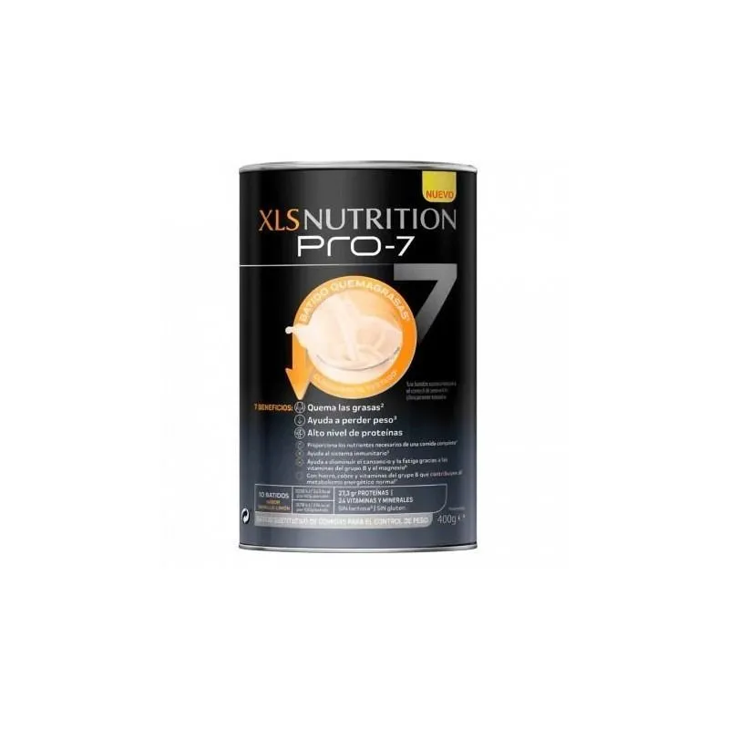 XLS Nutrition Pro-7 Batido Quemagrasas Sabor Vainilla 400gr