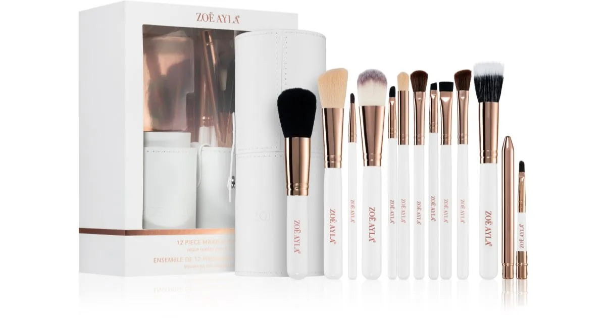 Zoë Ayla Makeup Set 12 Pieces Brush Set with Case